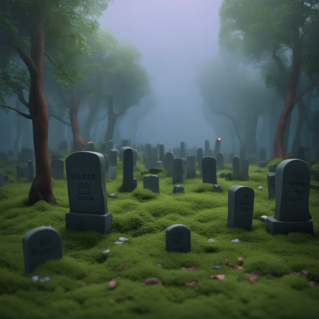 oneiric grove of tombstones6 at dawn6 misty cloud puff15 35mm film cinematic lighting3 realistic claymation rendered in 