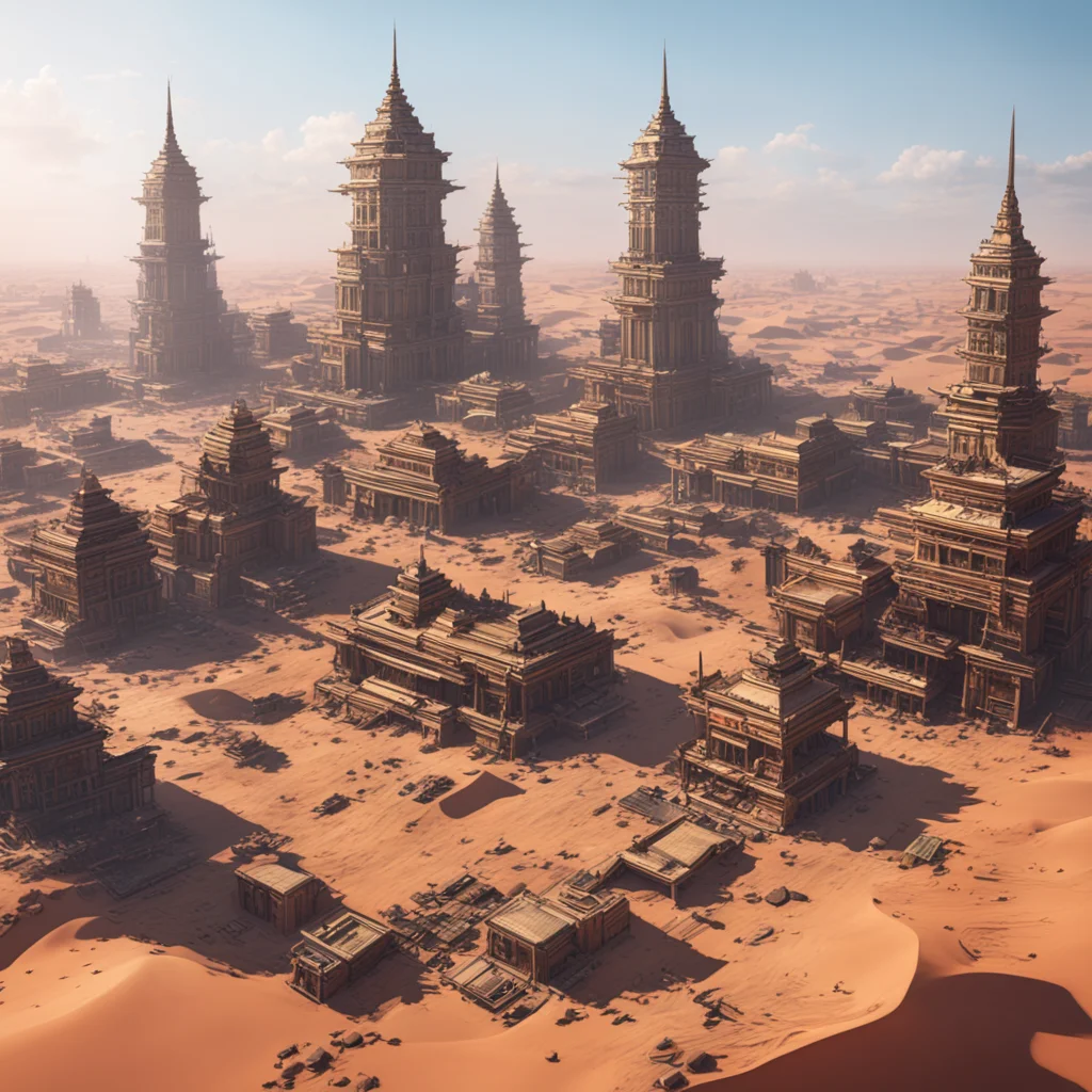 oni ancient desert cyberpunk dhaka city insanely detailed unreal engine render artstation trends hyper detail