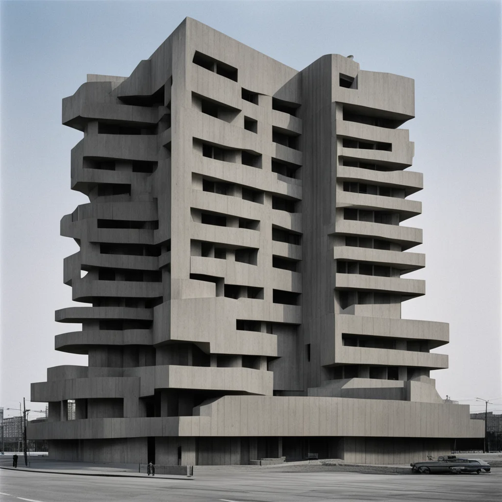 optical illusion architecture Soviet brutalism