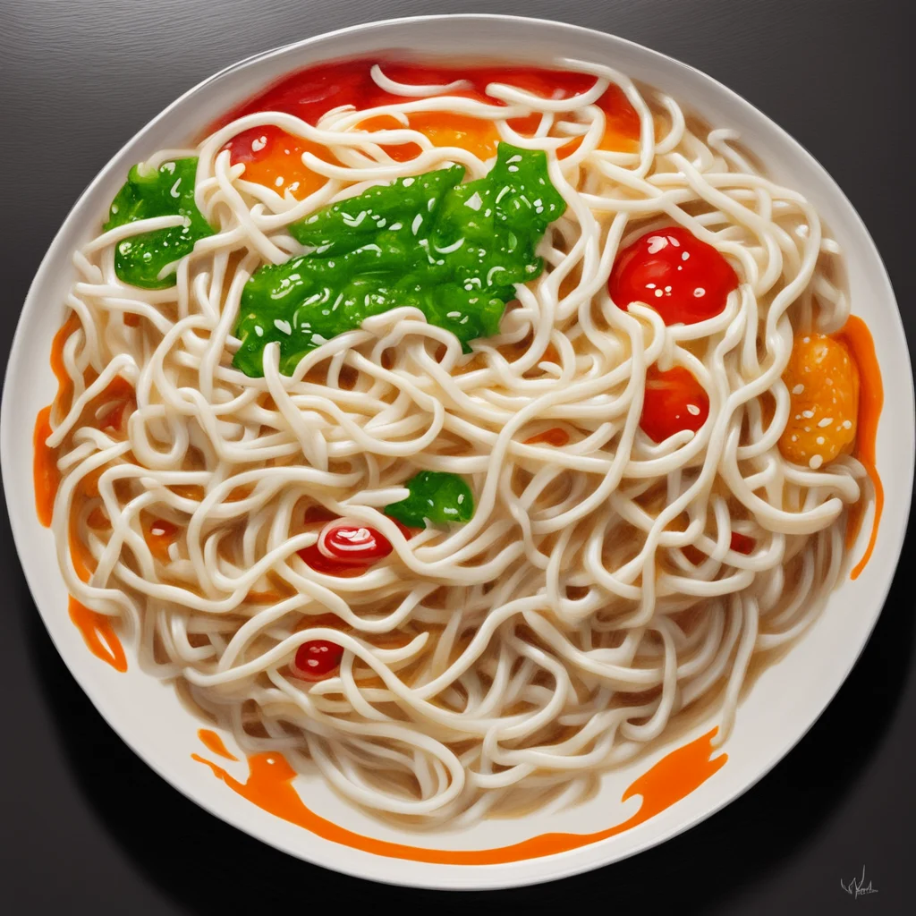 painting of a bowl of ramen