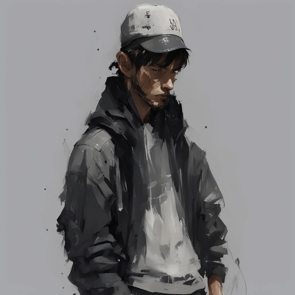 painting of a guy detailed wearing streetwear artstation by Ashley Wood ar 23 stop 80 uplight