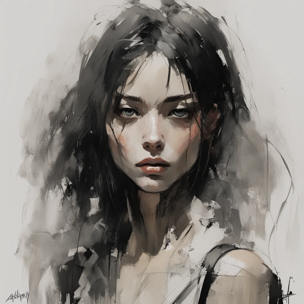 painting of a woman by ashley wood detailed artstation ar 23 stop 80