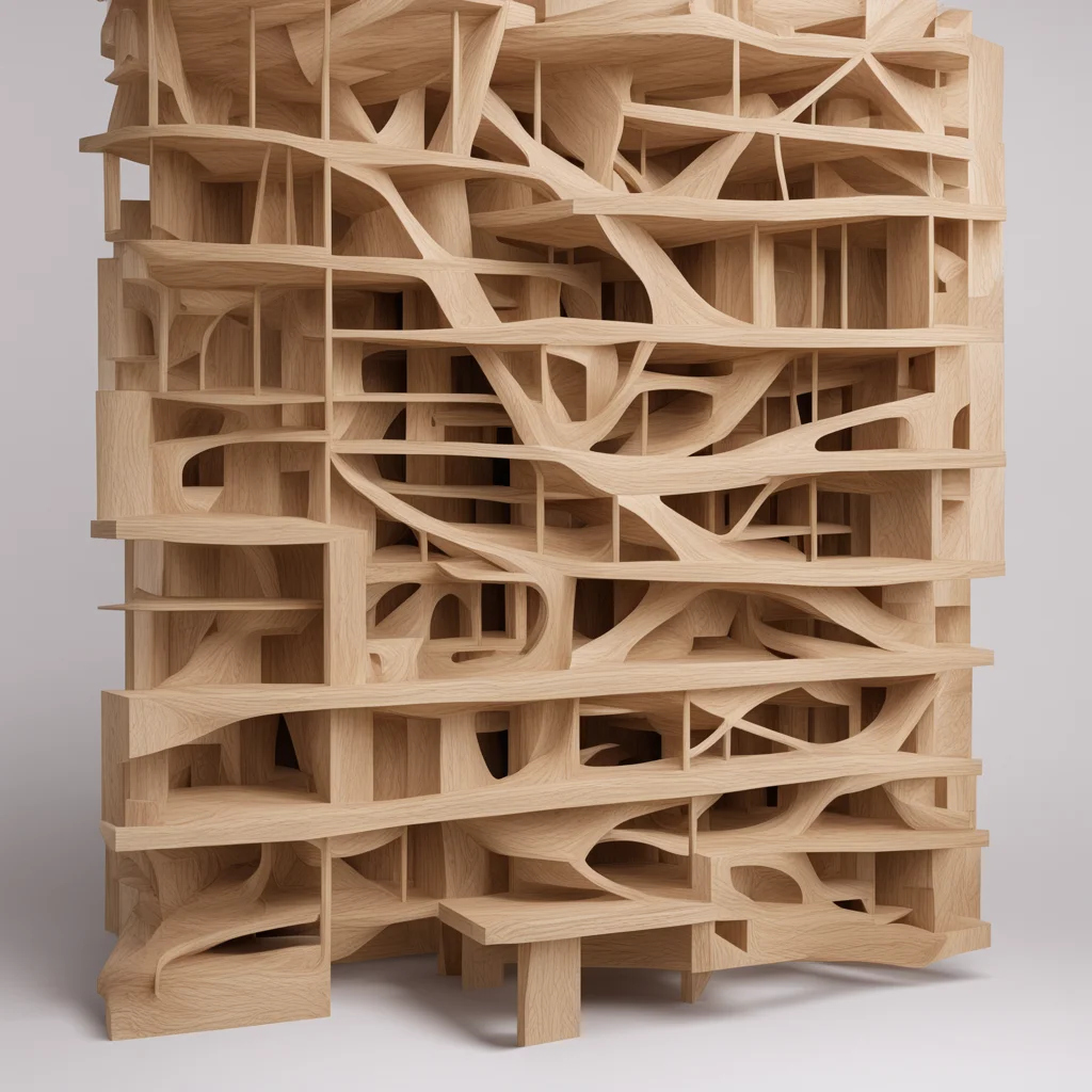 part to whole combinatorial parts mereological connections timber units sculpture