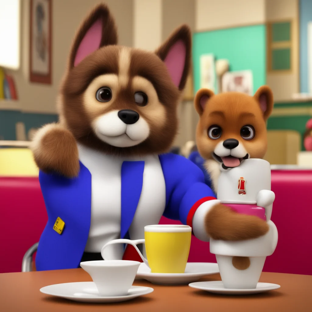 paw patrol pulp fiction jules holds coffee This is some gourmet