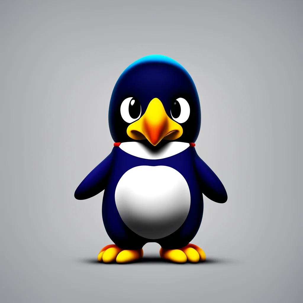 penguin in Super Mario Bros Deluxecute style w 1275 h 1650 hd