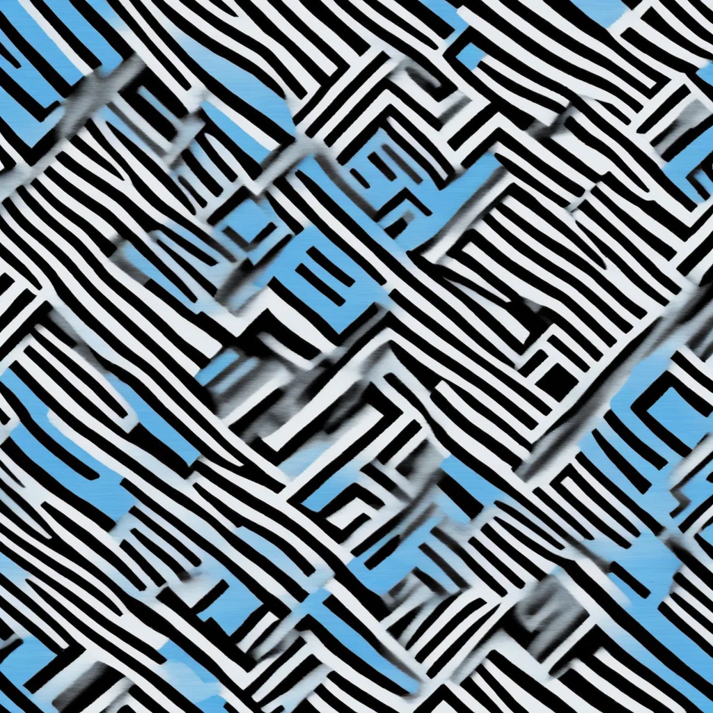 perfectly straight black and blue chevron seamless pattern ar 1241 —seed 1337