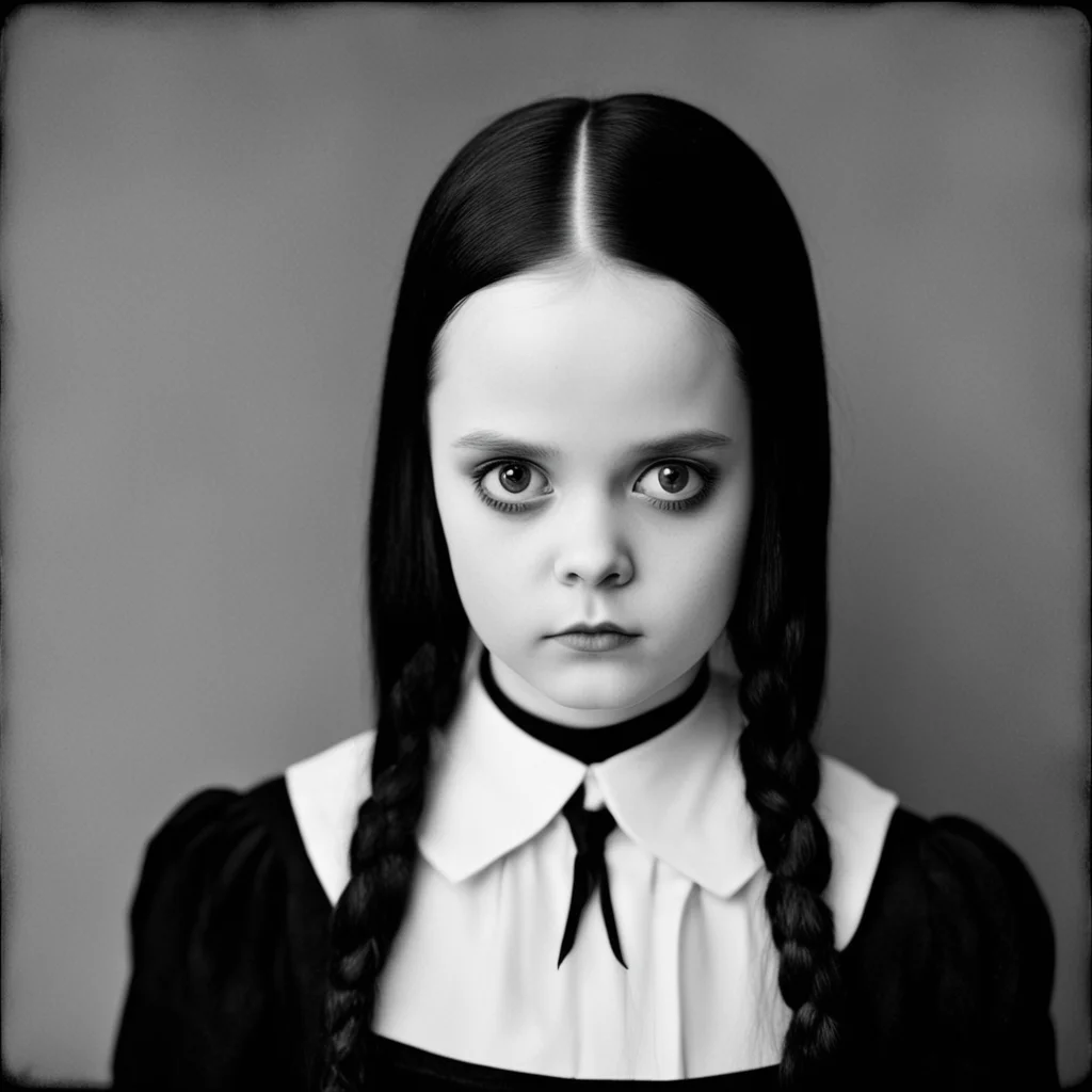 photographs of Wednesday Addams