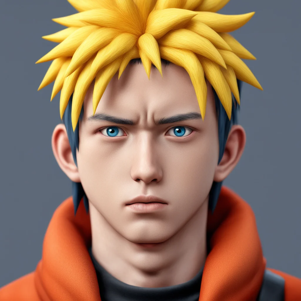 photorealistic portrait of Naruto Uzumaki