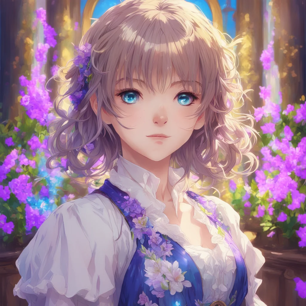 portrait concept art  a young girl like Lisa with blue eyes and wearing a anime dress by Krenz Cushart Yoneyama Mai pain