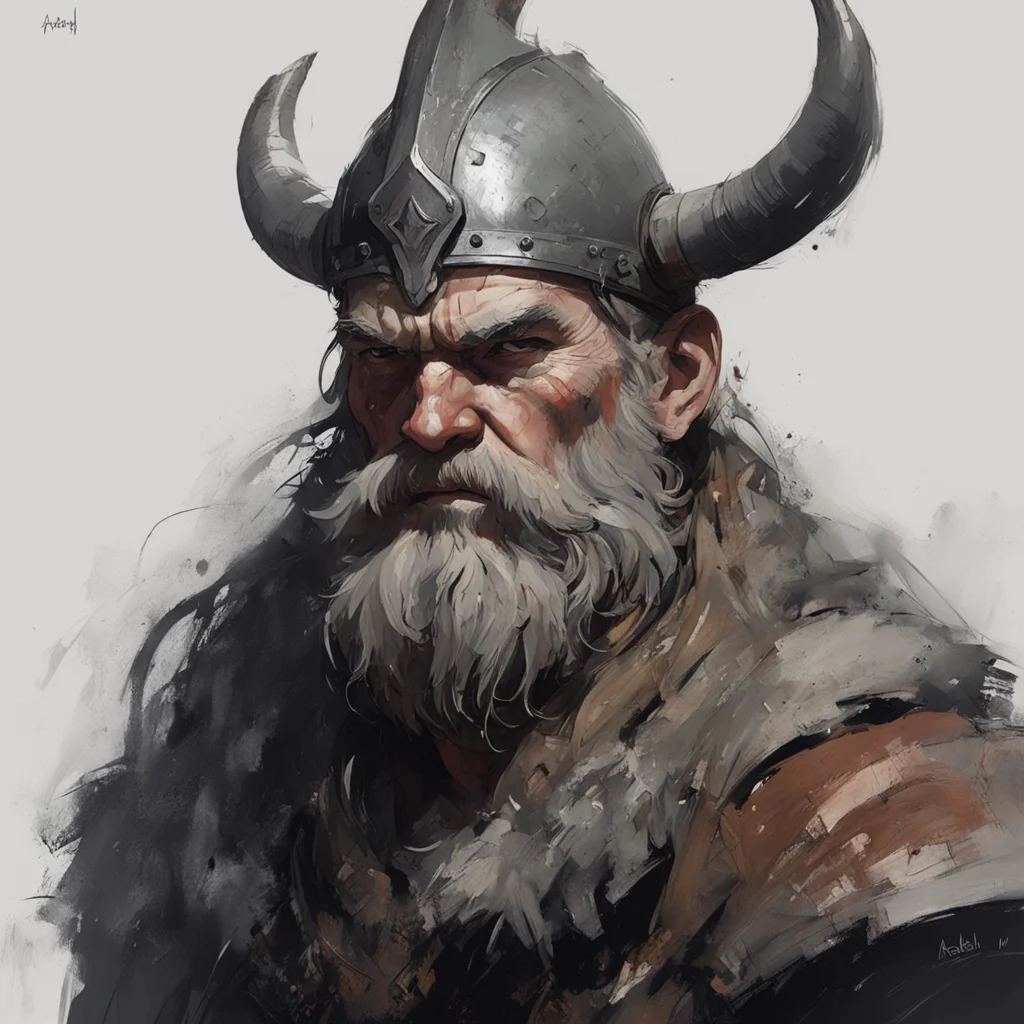 portrait of a viking by ashley wood detailed artstation ar 23