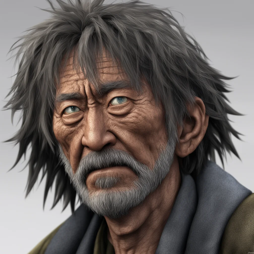 portrait of crying homeless man as yoshitako amano5 final fantasy2 artstation Pixar render ar 916