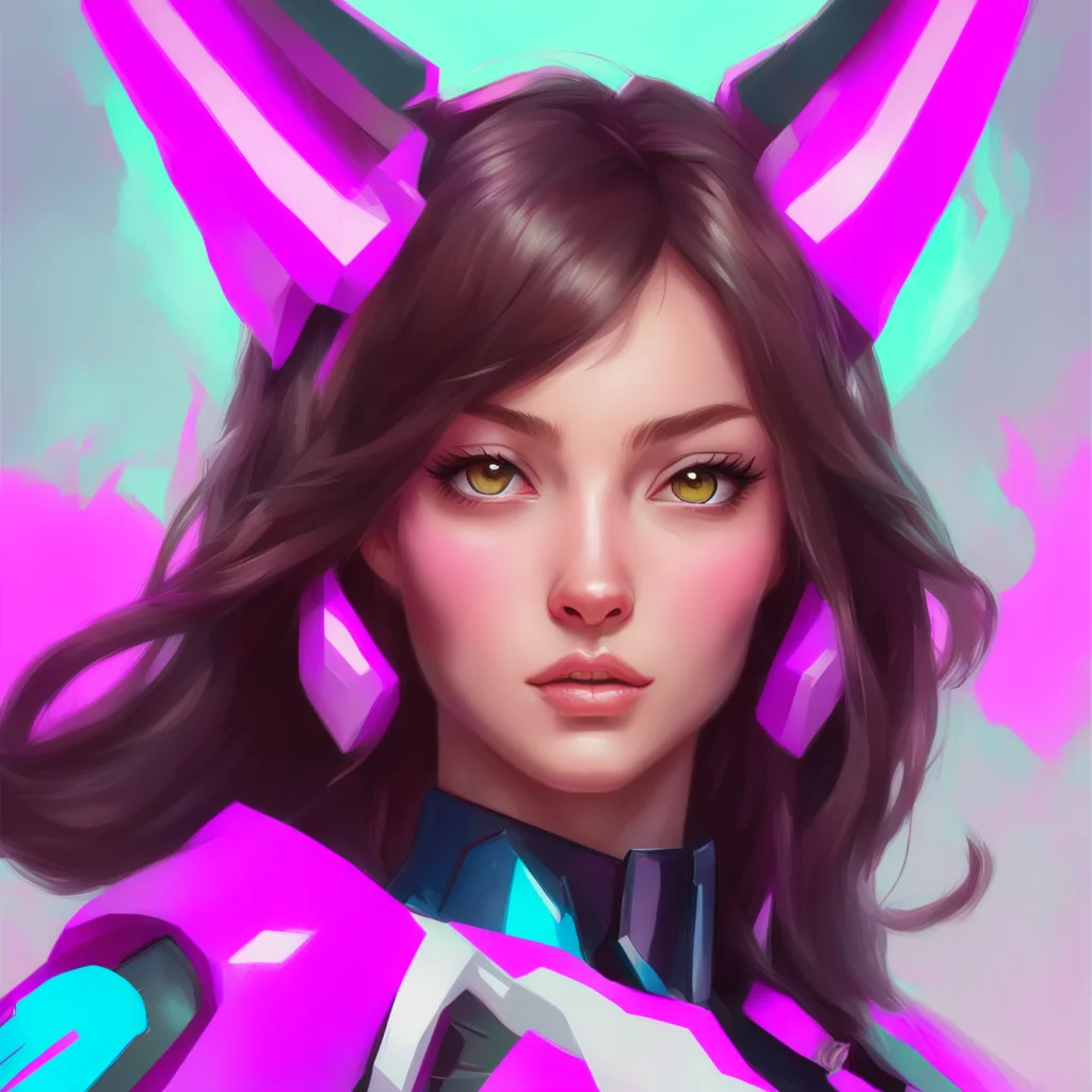 portrait of overwatchDva oil painting portrait palette knives intricate complexity rule of thirds in the style of Adam P