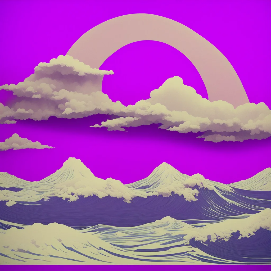 purple paper2 waves by Katsushika Hokusai2 clouds in suprematism2 cyberpuck sci fi monuments5 no human w 1415 h 1024 upl