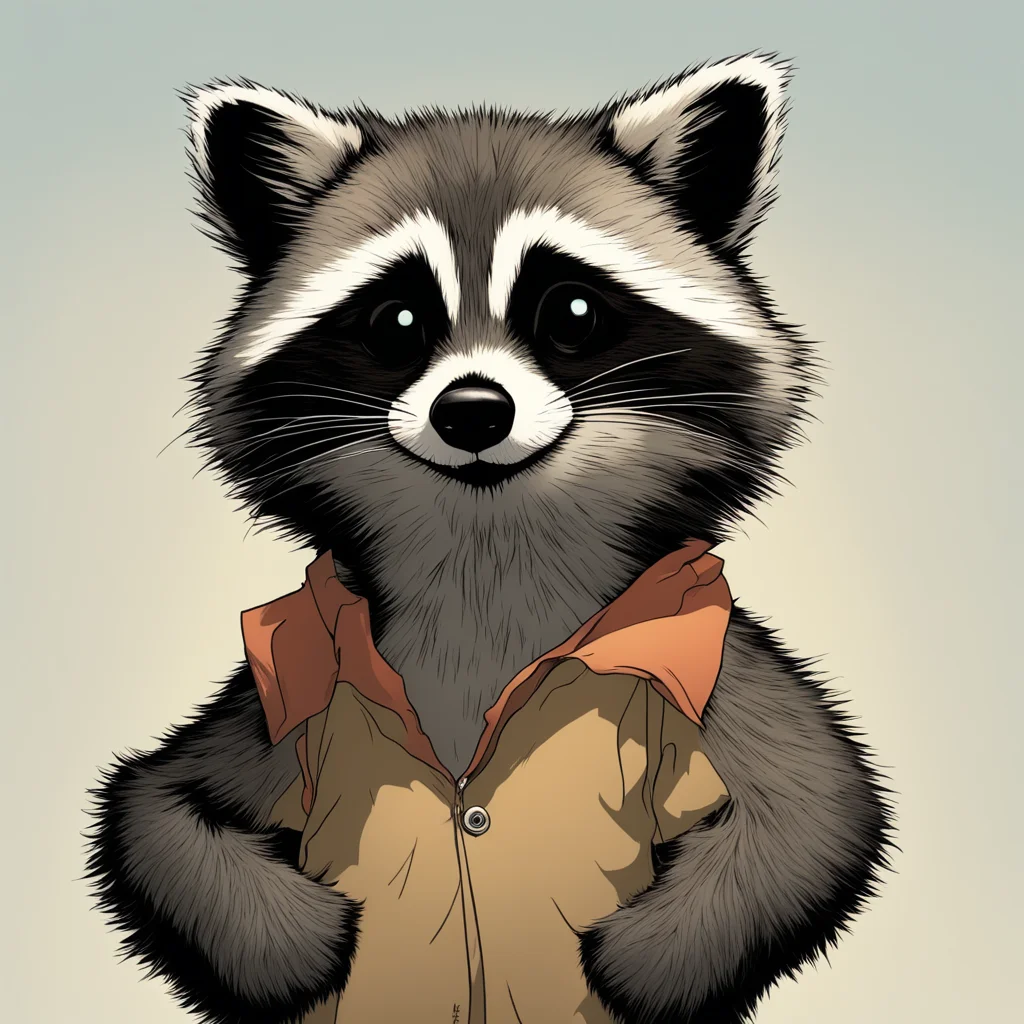 raccoon || anime digital flat comic Bil Keane D&D Garry Trudeau Bill Watterson Charles Schulz