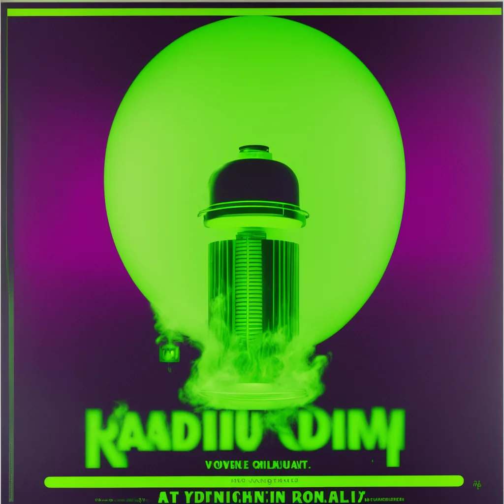 radium candy advertising poster radioactive hot glowing ar 916