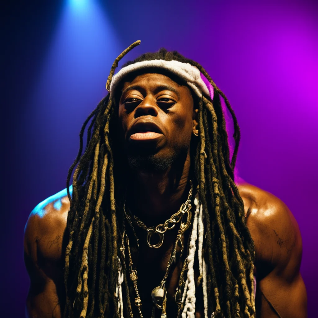 rapper lil Wayne concert realism uplight