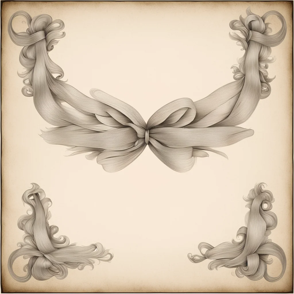 ribbon banner scroll vector clip art 18th century style etching