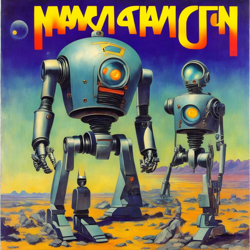 robot imagination epic pulp art fantasy magazine circa 1978 ar 1117
