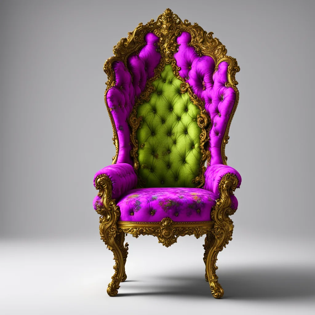 rococo chair  brilliant colors and realistic texture  extreme detail  ar 23 uplight