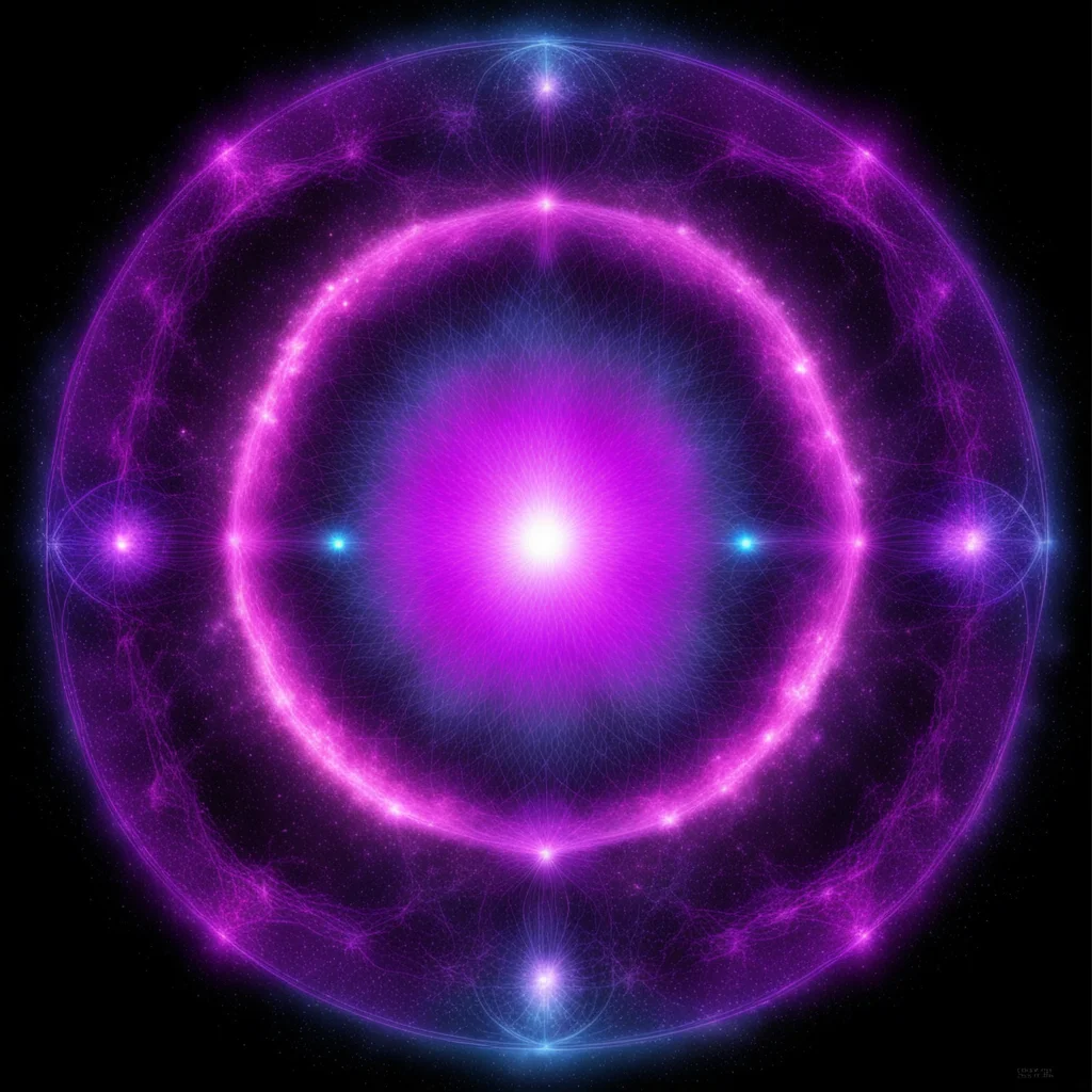 sacred geometry made of ethereal light5 cosmos nebula particles3 precise geometry and mirror symmetry6 —ar 1241 vibe —up