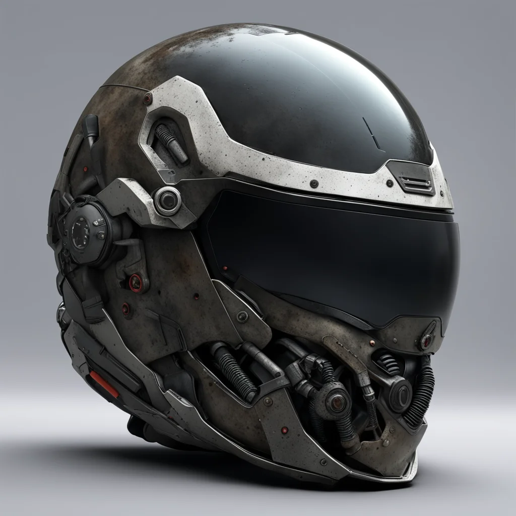 scary futuristic motorcycle helmet post apocalyptic cyberpunk ultra realistic octane render 8K