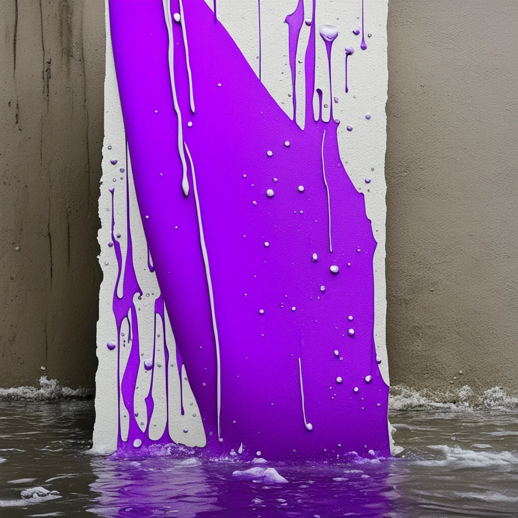schooner styrofoam cup texture hull purple sails syrup dripping wet urban art