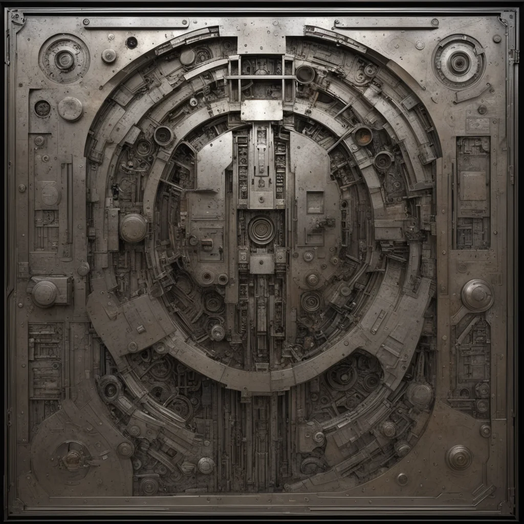 science fiction wall intricate steel plates plating armored by craig mullins and jeff simpson