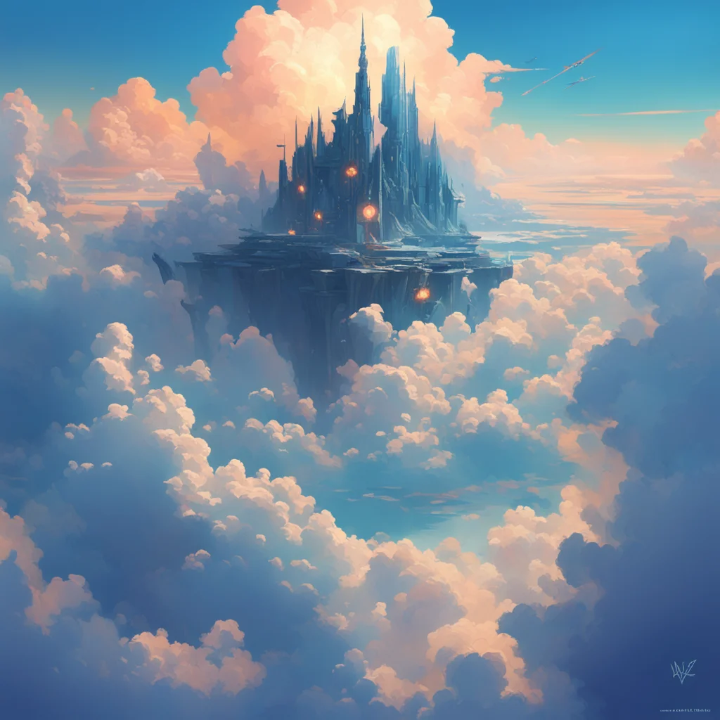 sea of clouds beatriceblue and craig mullins sparth ross tran rossdraws artgerm trending on artstation no people w 750 h
