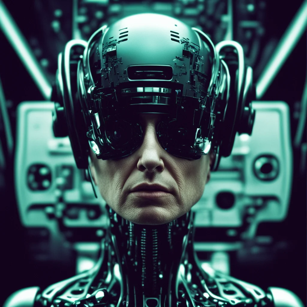 sentient AI darkwave retro by Ridley Scott