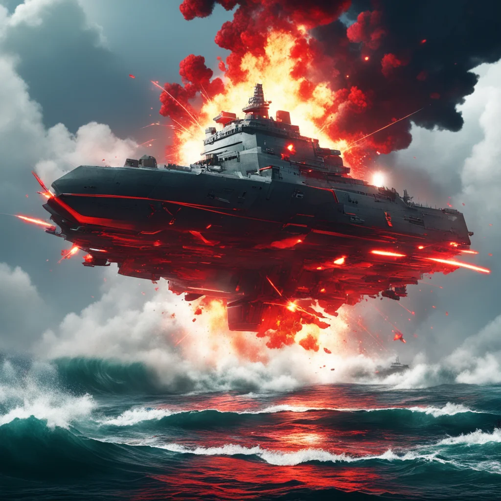 ship battle sea lasers fire explosions smoke red killzone industrial soviet crystals ar 169