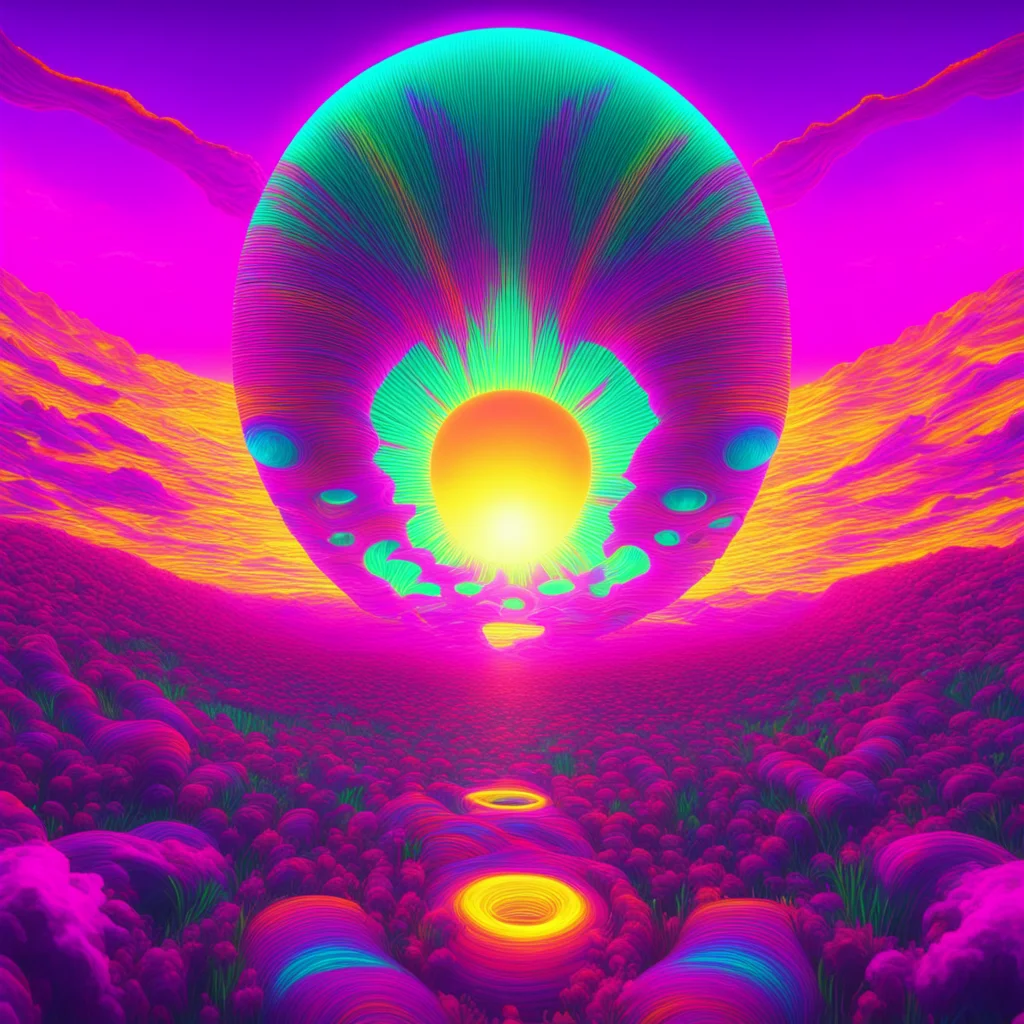sonic frequency psychedelic vibrant detailed 8k octane sunset ar 169