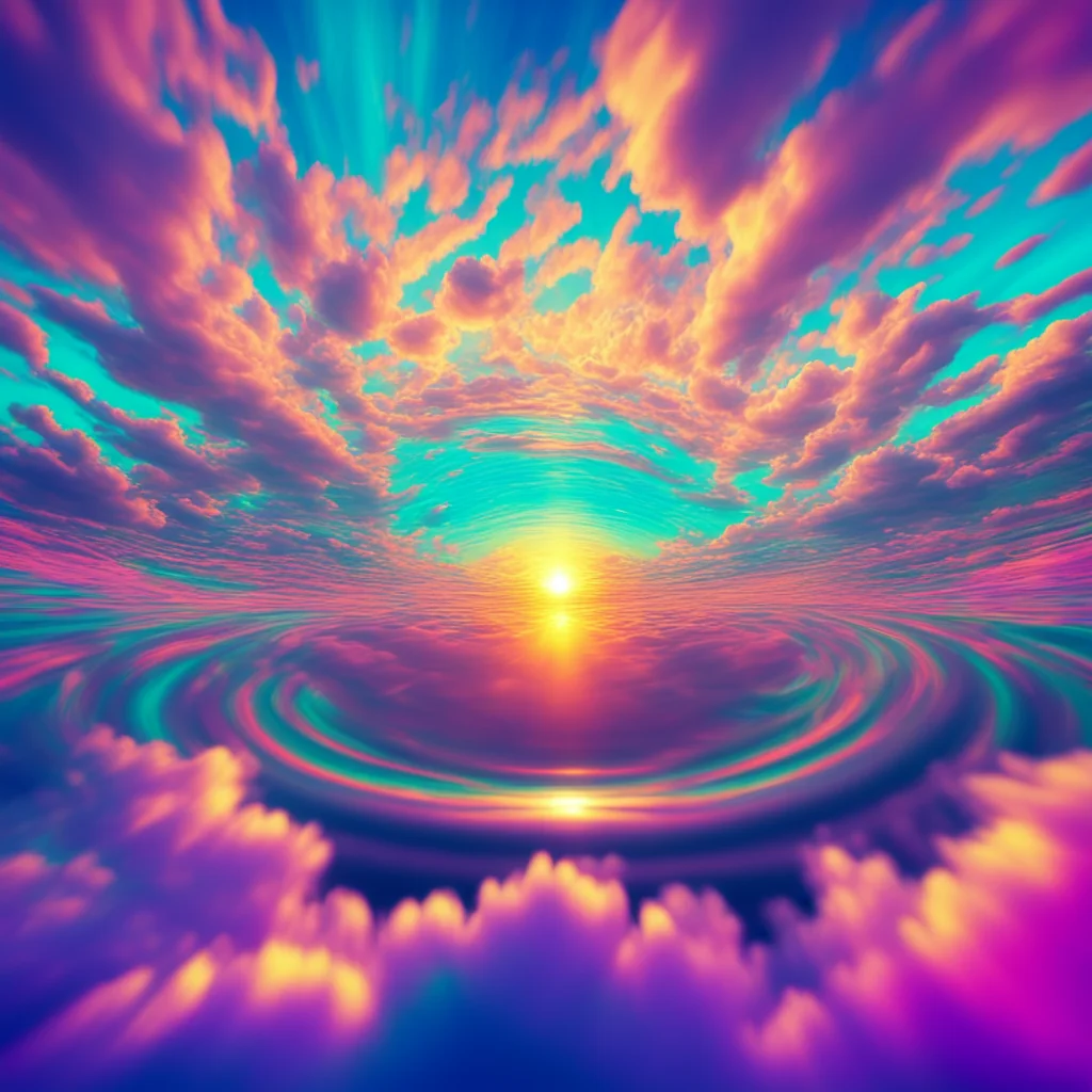 sonic resonance waves refracting light beautiful clouds macro photography vast and epic vibrant psychedelic octane ar 16