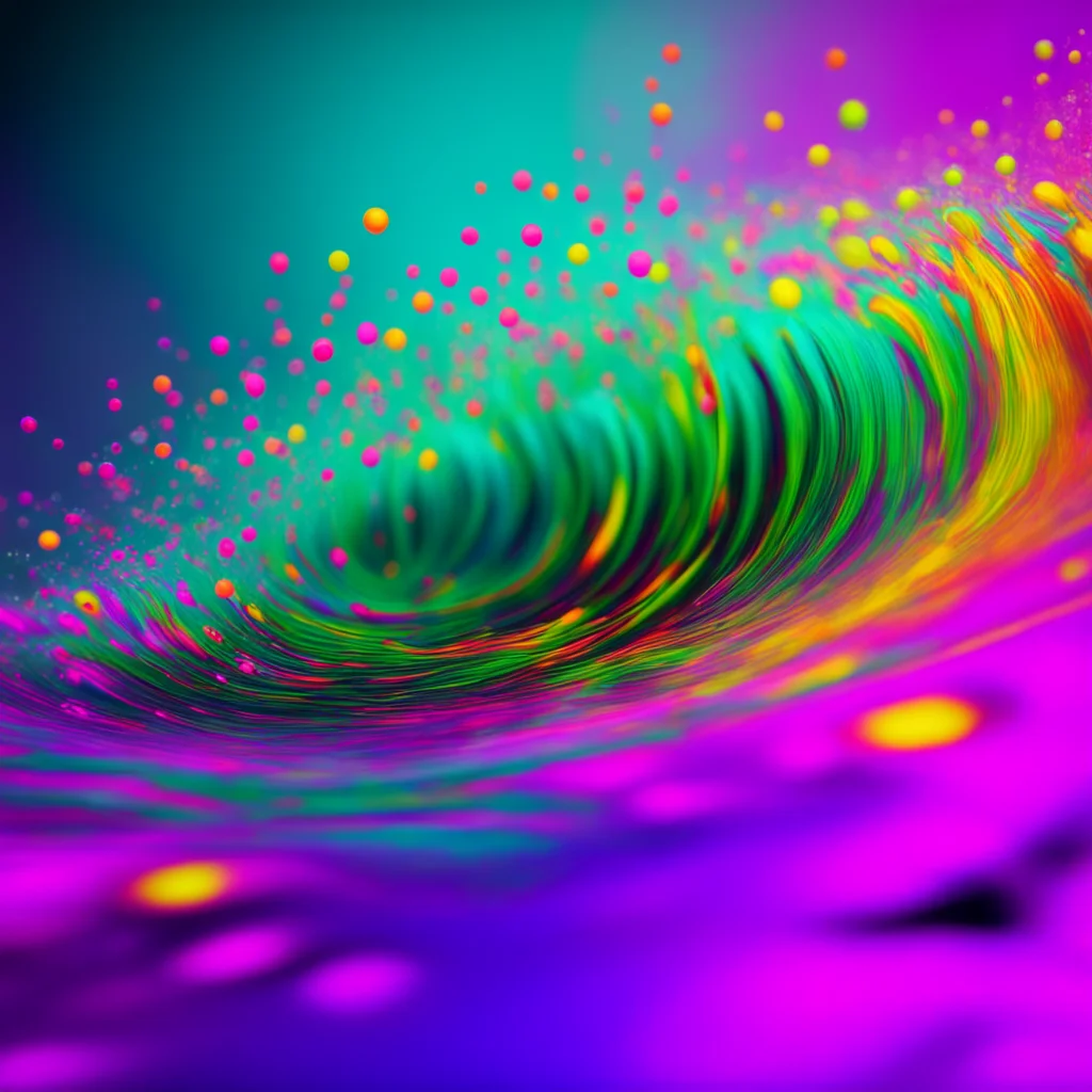 sound waves drifting liquid flow caustics detailed vibrant psychedelic wispy movement macro photography magical octane a