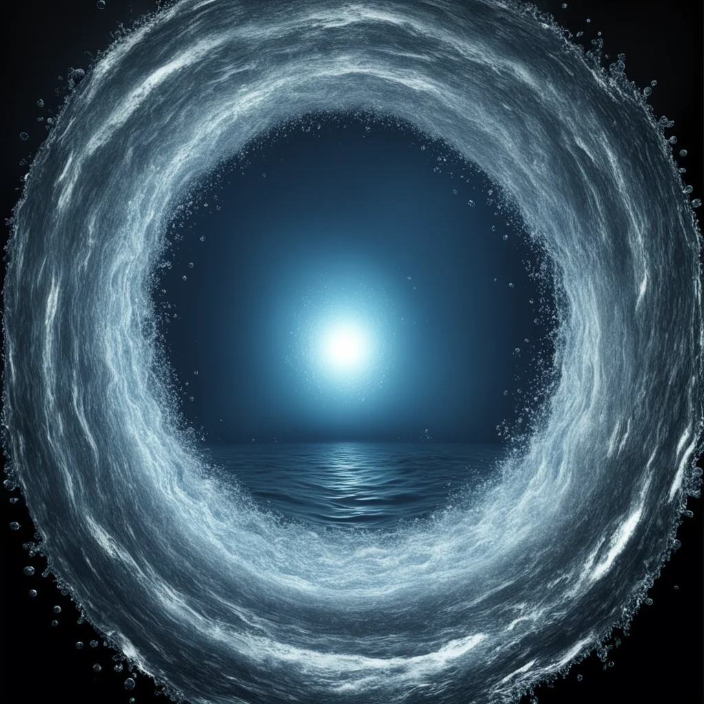 special effect of a circle vortex water portal octane rendre realisti render detailed