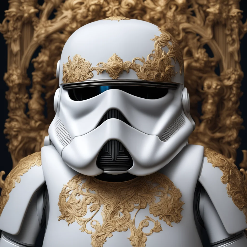 stormtrooper helmet insanely detailed and intricate golden ratio hypermaximalist elegant ornate luxury elite ominous hau