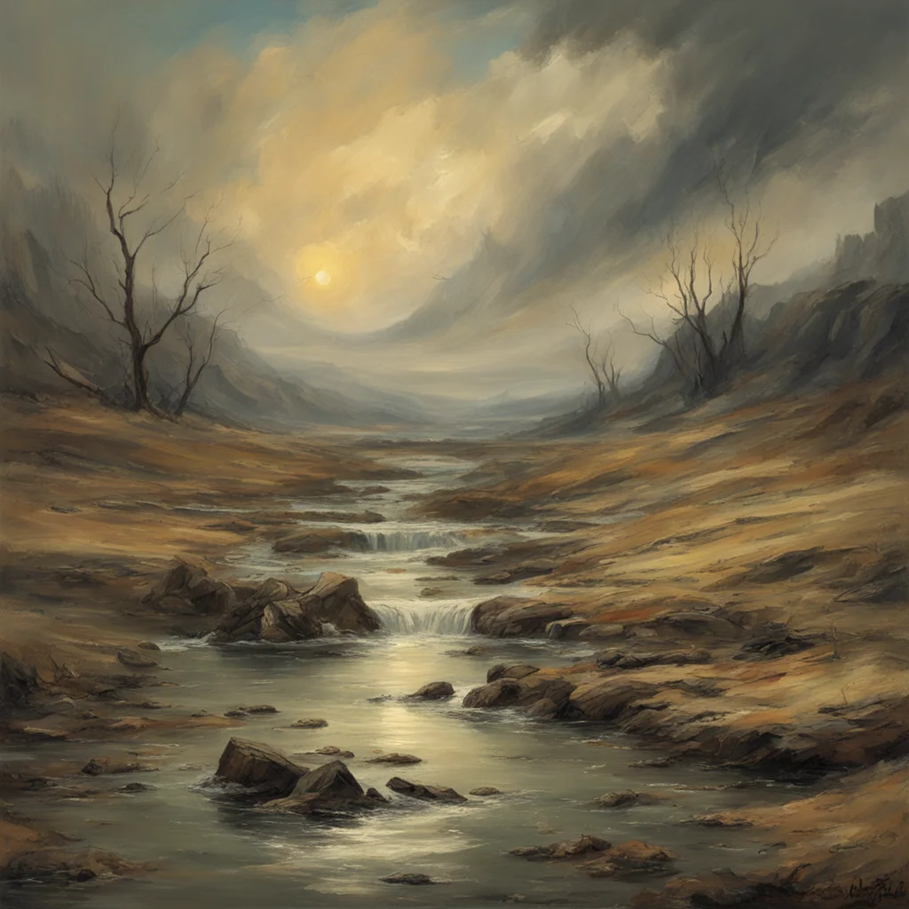 streams in the wasteland William Turner style