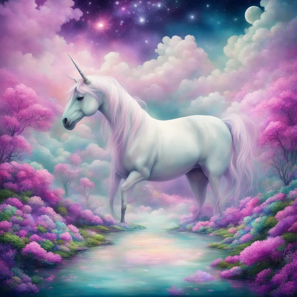 surreal dreamscape Now I will believe that there are unicorns