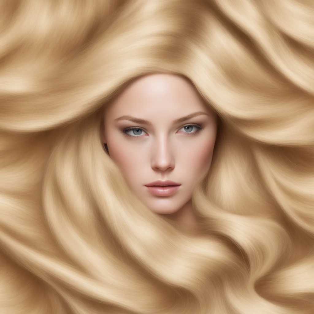 swirling blond hair pattern no face photo realistic