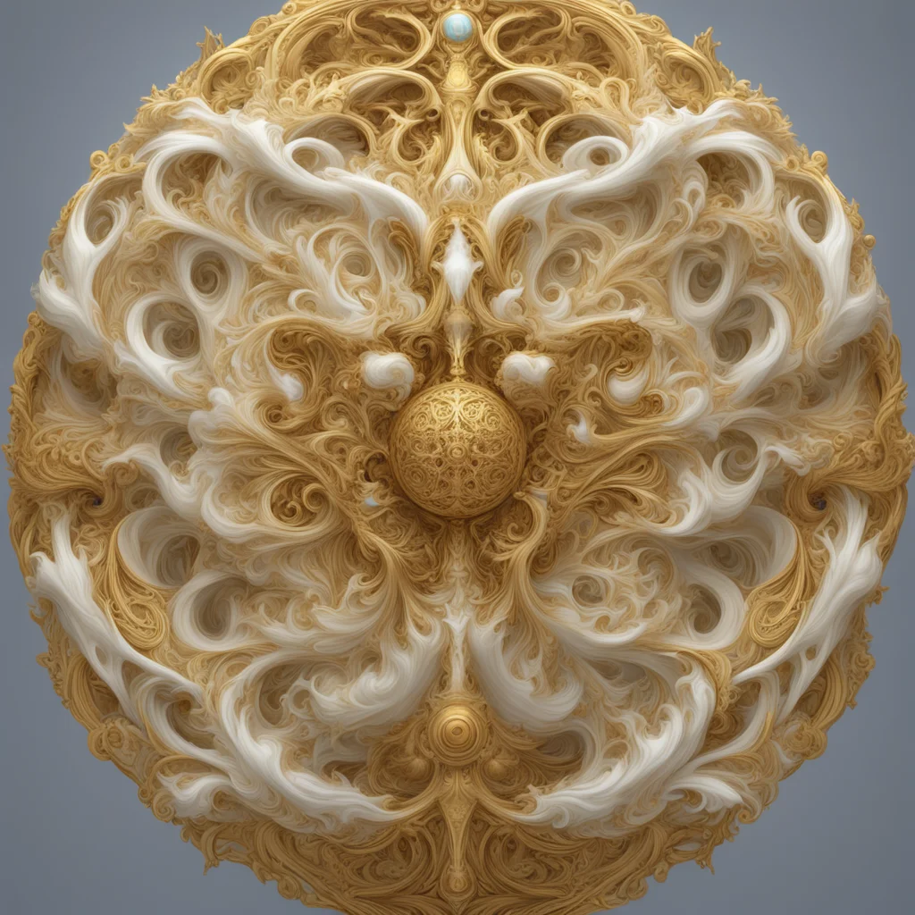 swirling vortex of melting bones and ornate golden filigree ethereal off whites colors inspired by Peter Mohrbacher in t