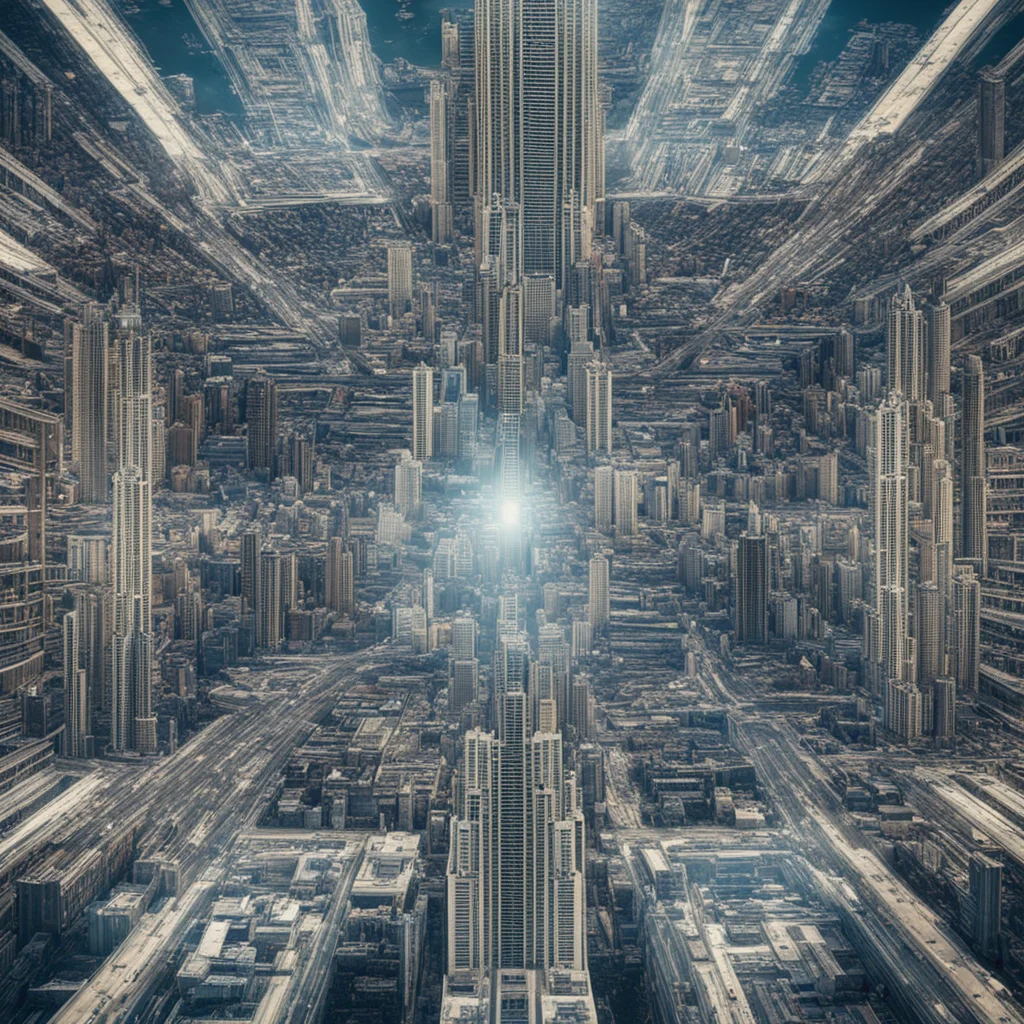 symmetrical City in [Upside Down movie 2013]  border frame  symmetrical  ultra detail 4k hyper detail epic lighting vivi
