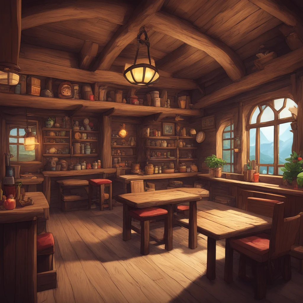 tavern interior  in the style of pokemon w 256 h 160