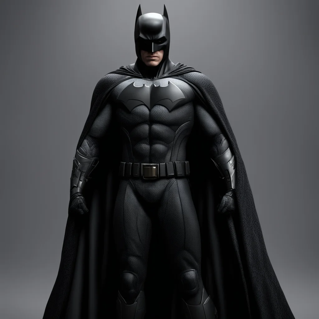 the batman movie 2008 The Dark Knight artwork in dark full body cape standing intricate detail hyperrealistic octane ren