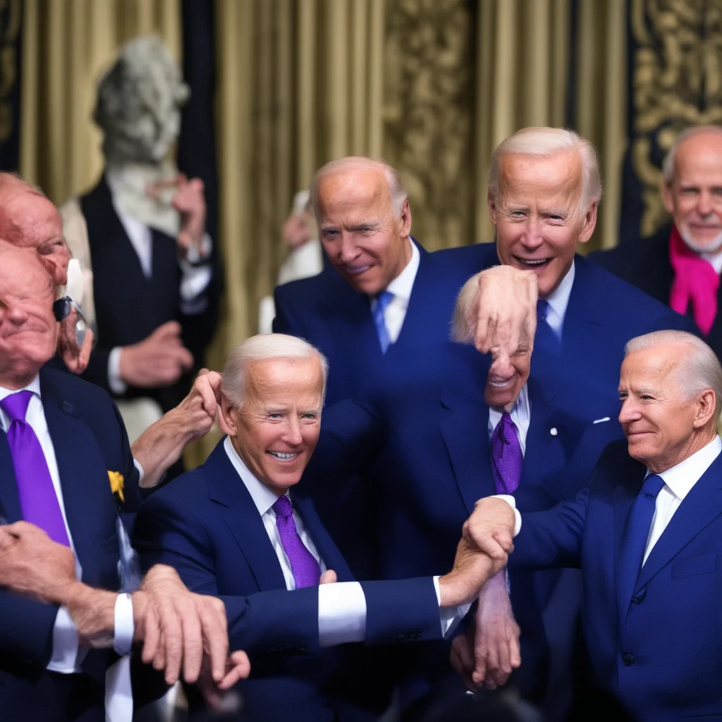 the dark overlords cast a spell on joe biden turn him into a puppet and control his every move order out of chaos