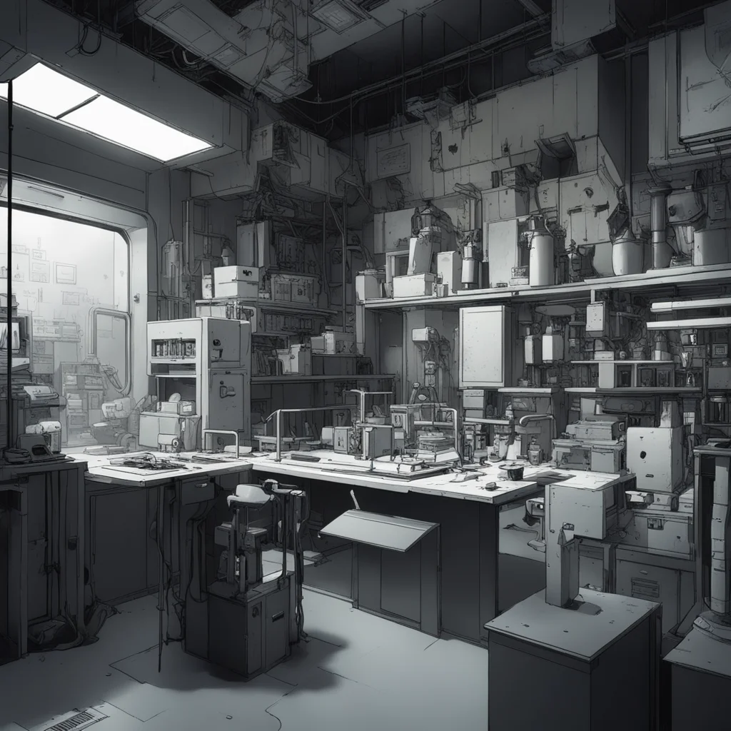 the interior of a science lab by ashley wood and phil hale and enki bilal 4K detailed post processing ar 149