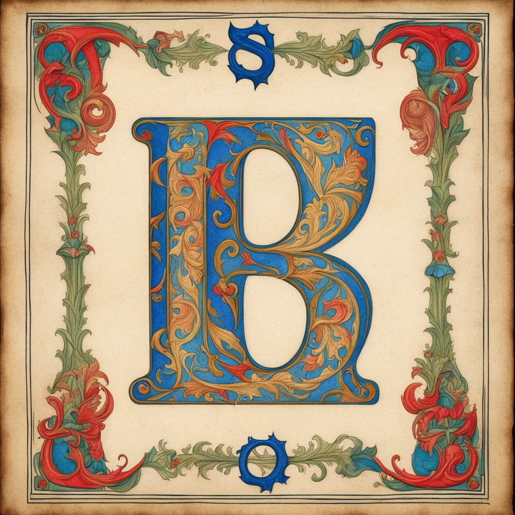 the letter S in style of 15th century illuminated manuscripts5 medieval inks2