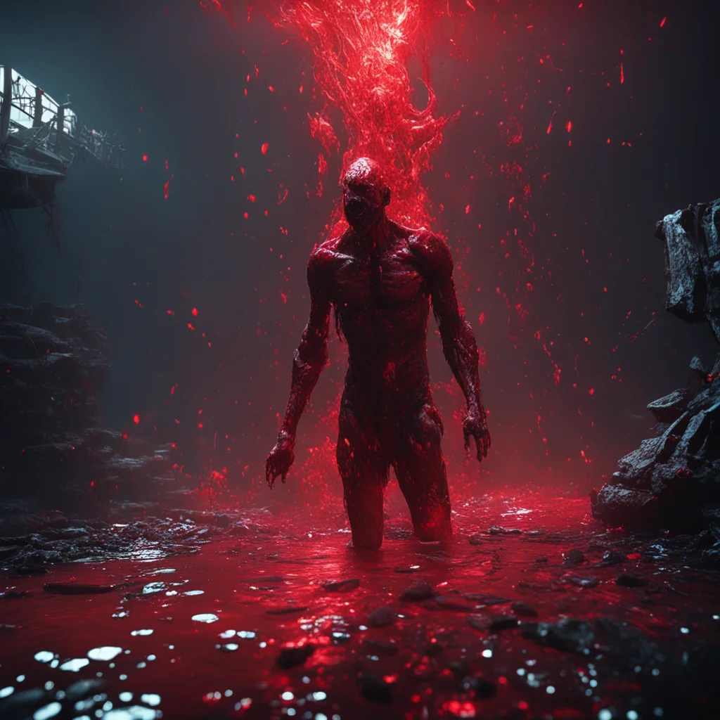 title Noahs Revenge Genre Survival Horror Platform Playstation 5 and PC gameplay footage sweat bubbling red liquid unrea