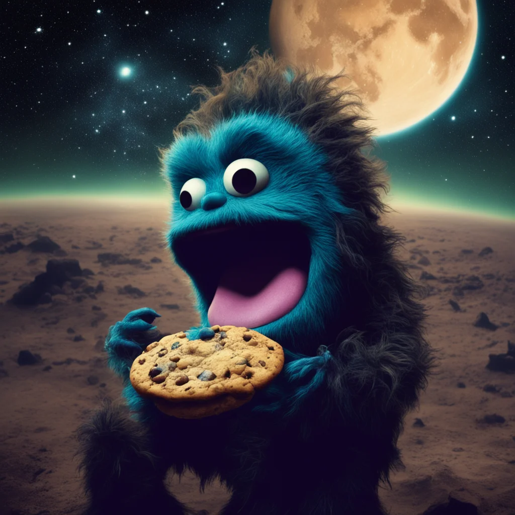 tom waits3 cosmic cookie monster5 eating the earth3 outer space stars galactic postprocessing3 cinematic lighting3 fores