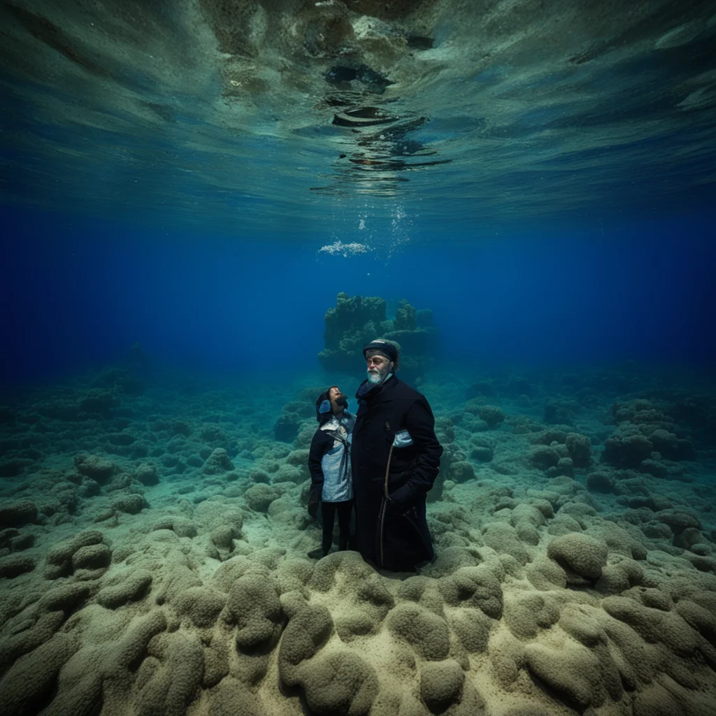 tourist photos at the titanic shipwreck ocean floor