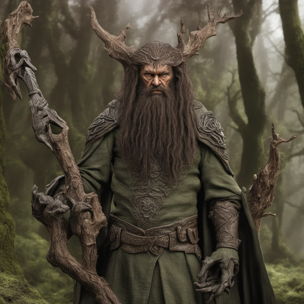 treebeard lotr as klingon warrior holding batleth h 5000 w 3000