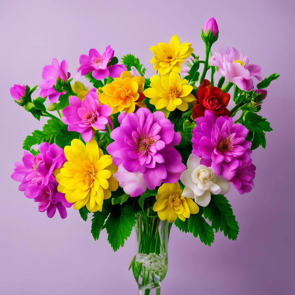 unreal  surreal bouquet of flowers